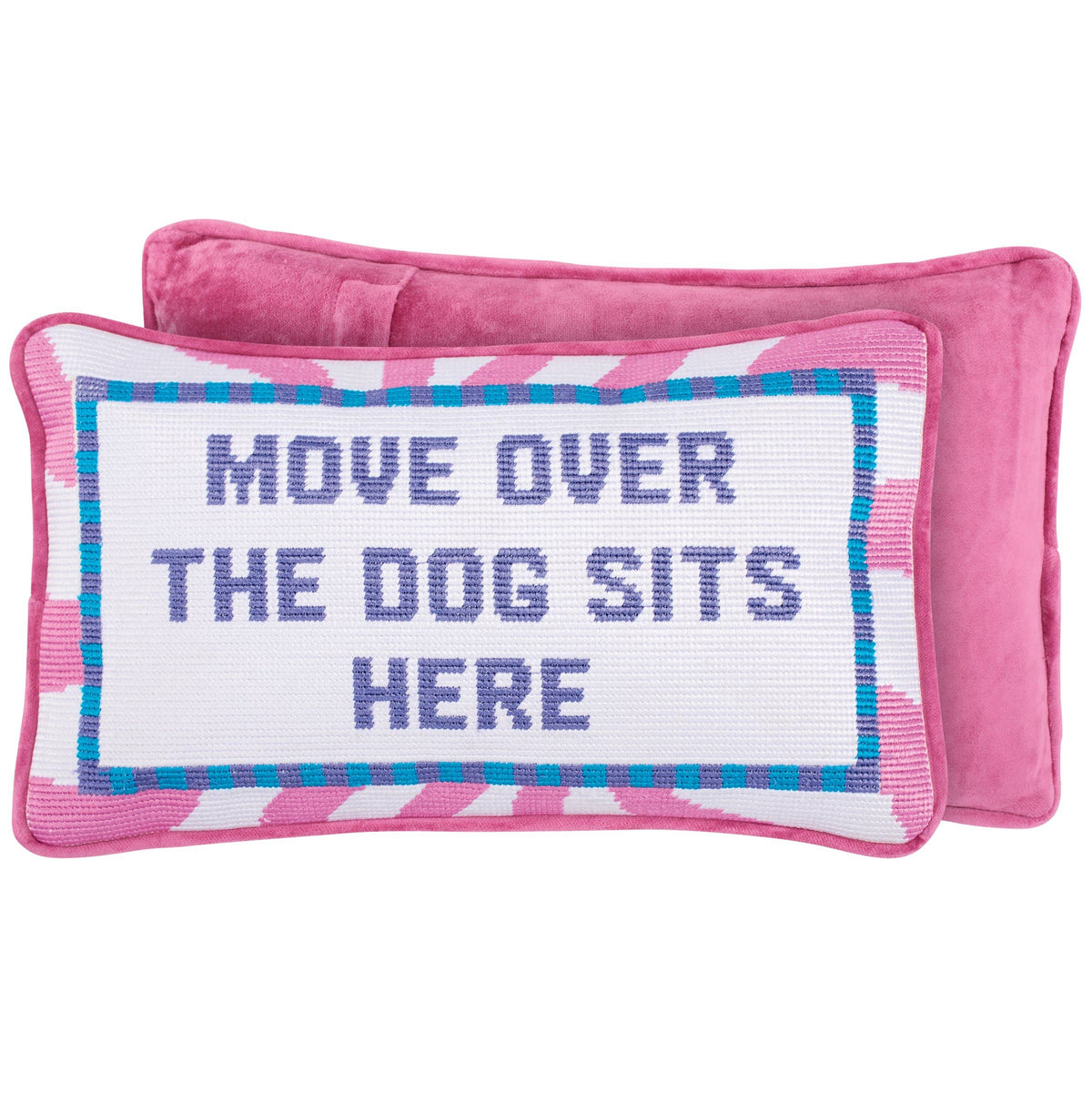 Move Over The Dog Sits Here Pillow front product view