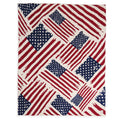 American Flag Pattern Throw Blanket American flag print detail