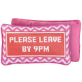 Please Leave By 9PM Pillow front product view