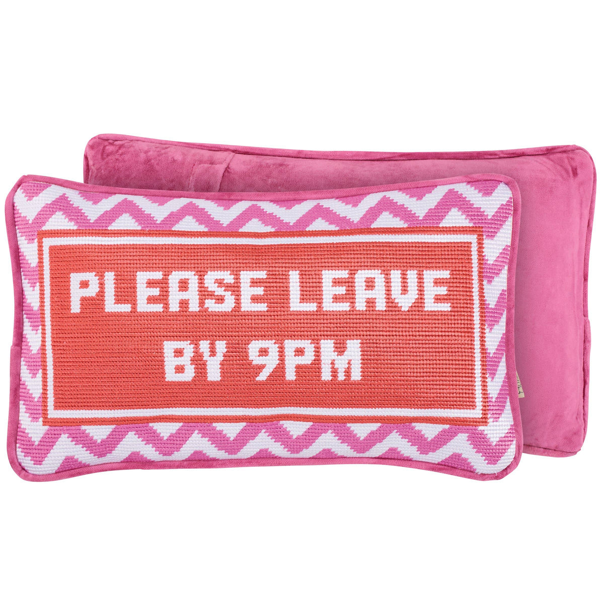 Please Leave By 9PM Pillow front product view