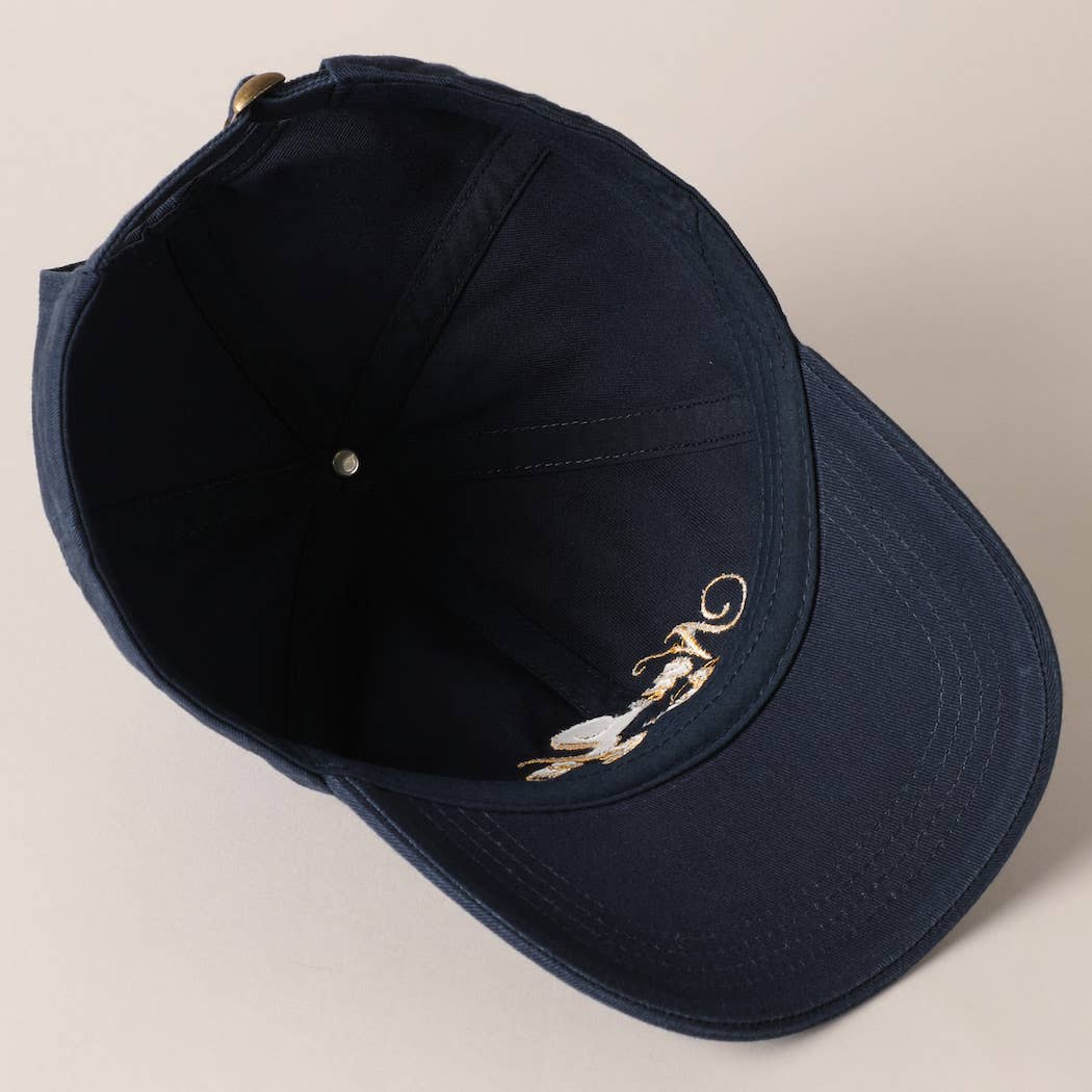 New York Social Club Cap in black, angled product view