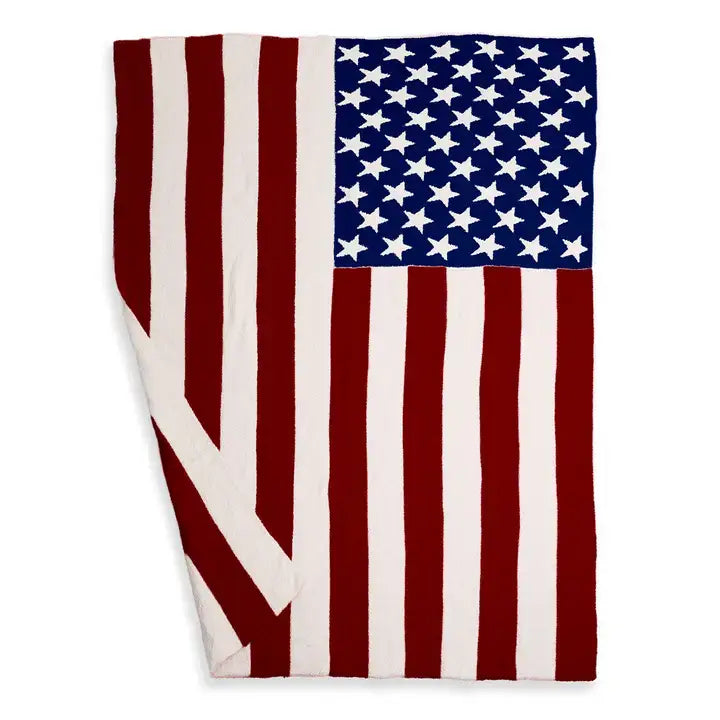 American Flag Design Throw Blanket full product view