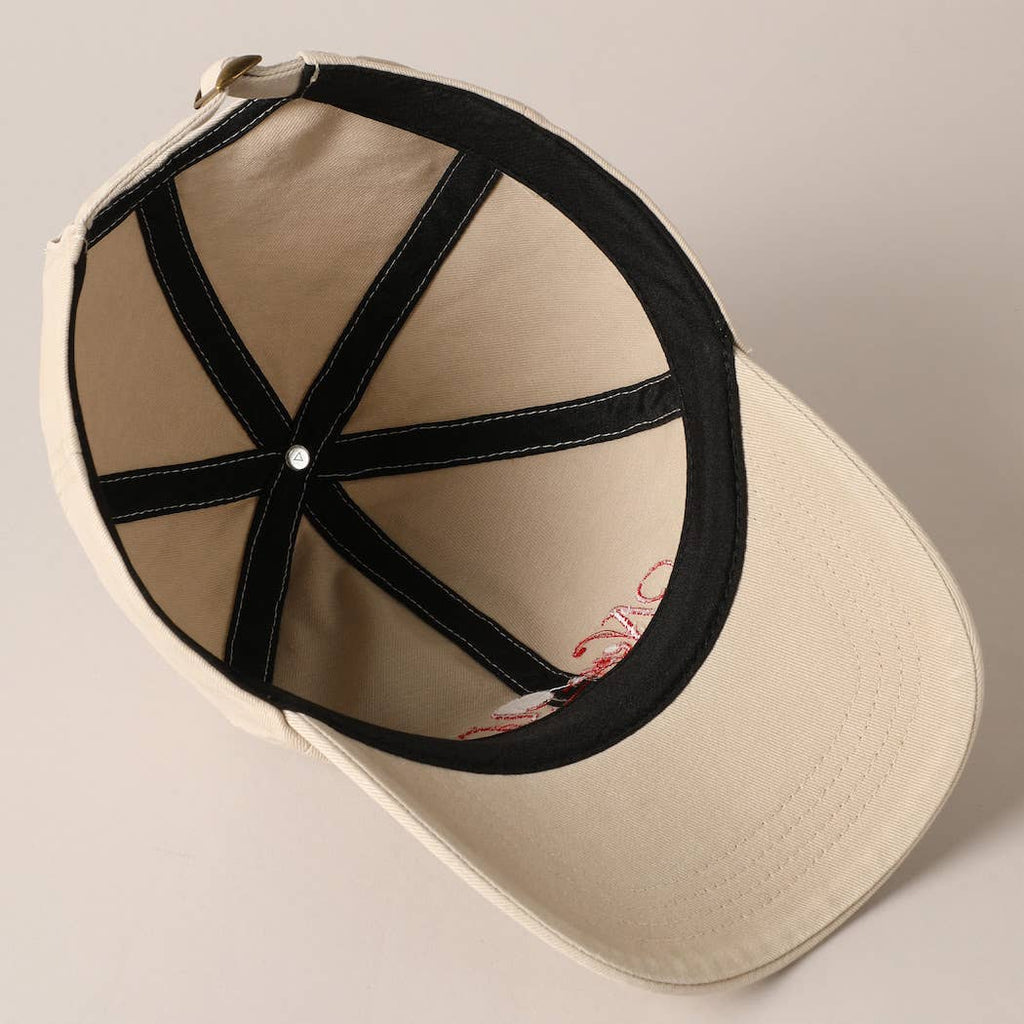 New York Social Club Cap, underside and adjustable closure detail